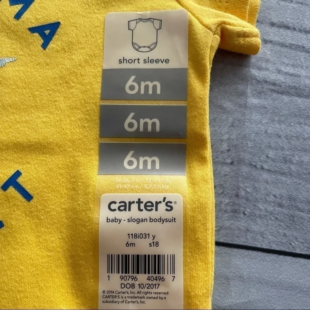 ✅2x Host  Pick✅ Carter’s Onesies, Set of 2, 6M